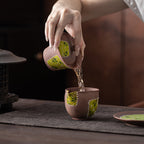 Hand Painted Daisy Patches Pottery Gaiwan