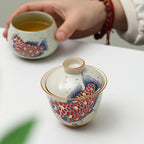 Goldfish Yuanbao Porcelain Gaiwan