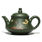Yixing Green Clay Lotus Teapot