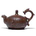 Yixing Purple Clay Buddha Dragon Teapot