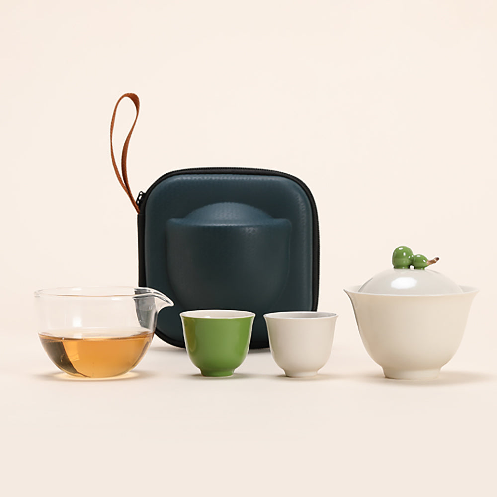 Gourd Gaiwan Travel Tea Set