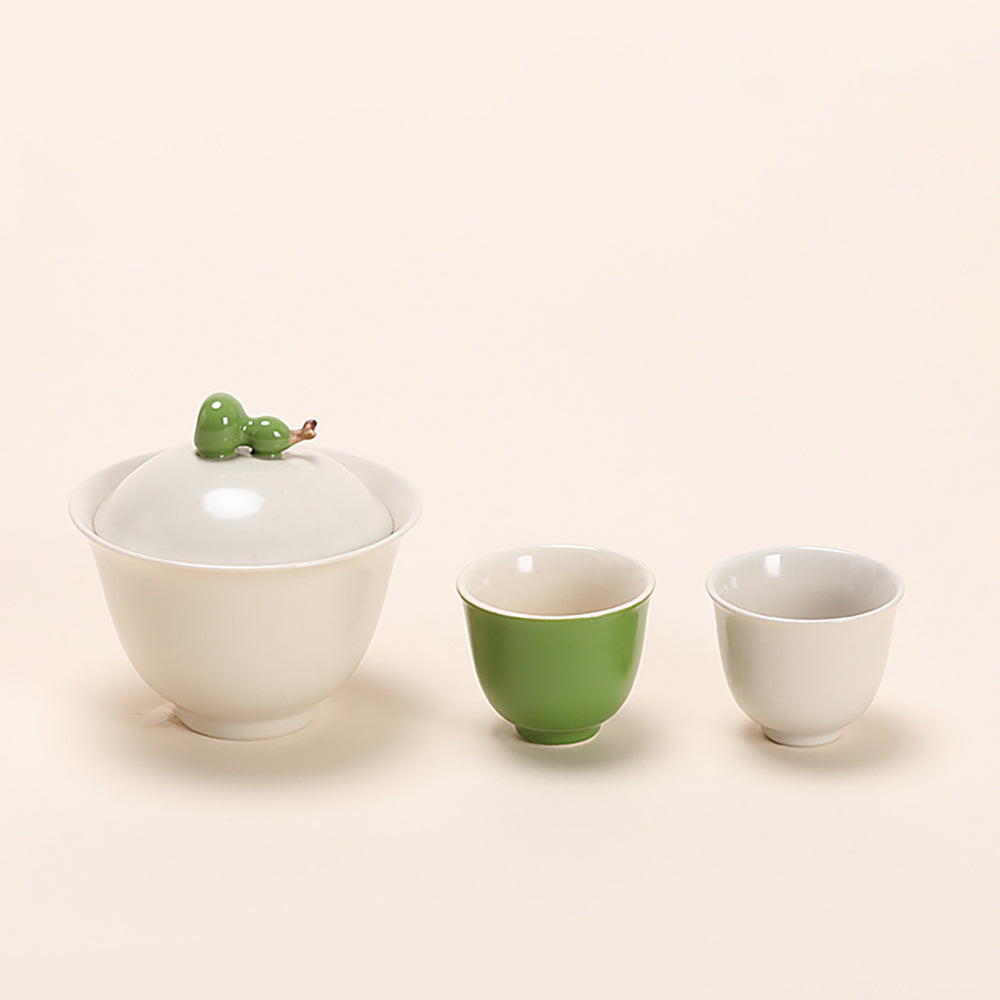 Gourd Gaiwan Travel Tea Set