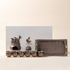 Coarse Pottery Chai Kiln Green Glaze Chinese Tea Set