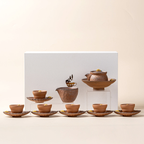 日式粗陶佛手茶具套装