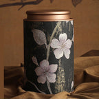 Floral Metal Tea Caddy