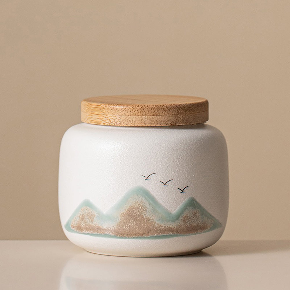Distant Mountains Two Tea Caddies Set