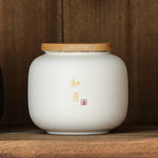 Coarse Pottery Four Tea Caddies Set