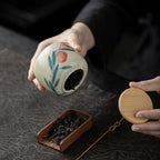 Hand-painted Ceramic Tea Caddy