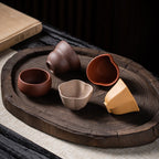 Purple Clay Five Blessings Tea Cup Set