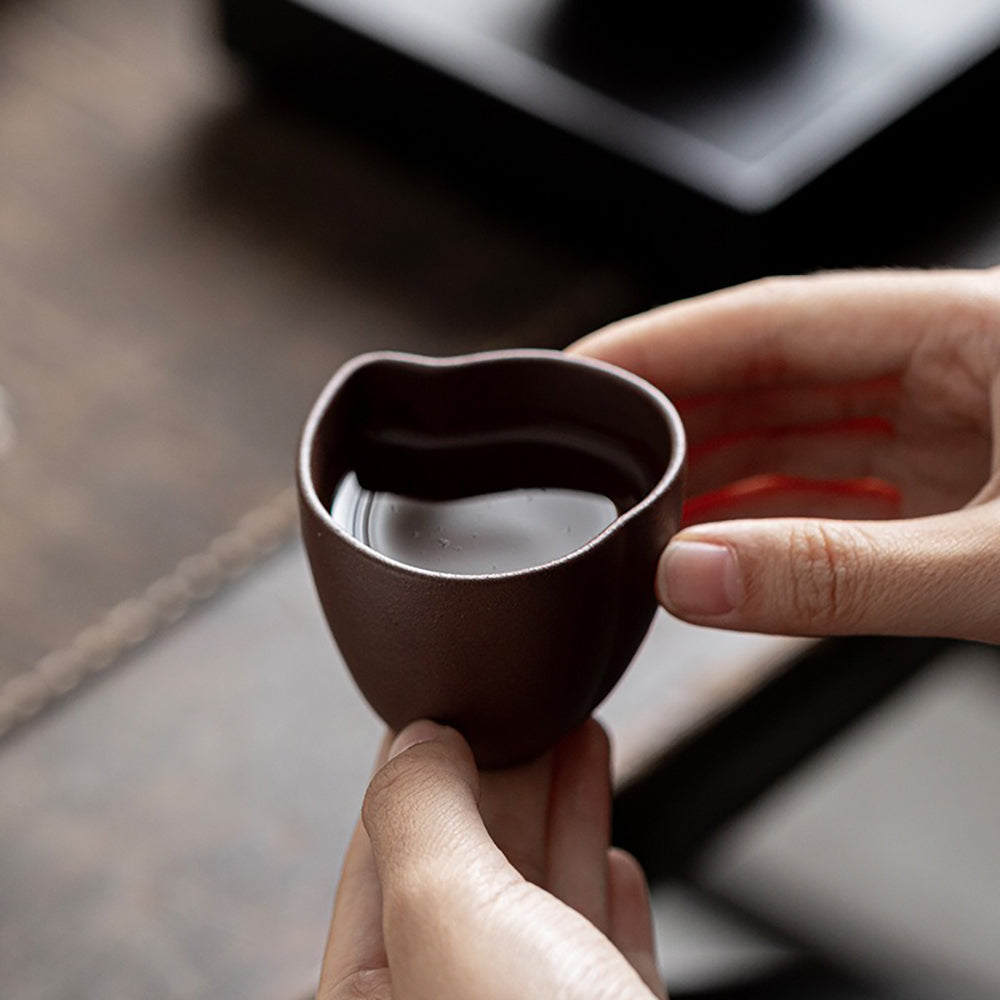 紫砂五福临门功夫茶杯套装