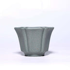 Purple Clay Flower Gongfu Tea Cup Set