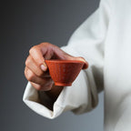 Purple Clay Heart Sutra Gongfu Tea Cup Set