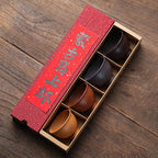 Purple Clay Goblet Gongfu Tea Cup Set