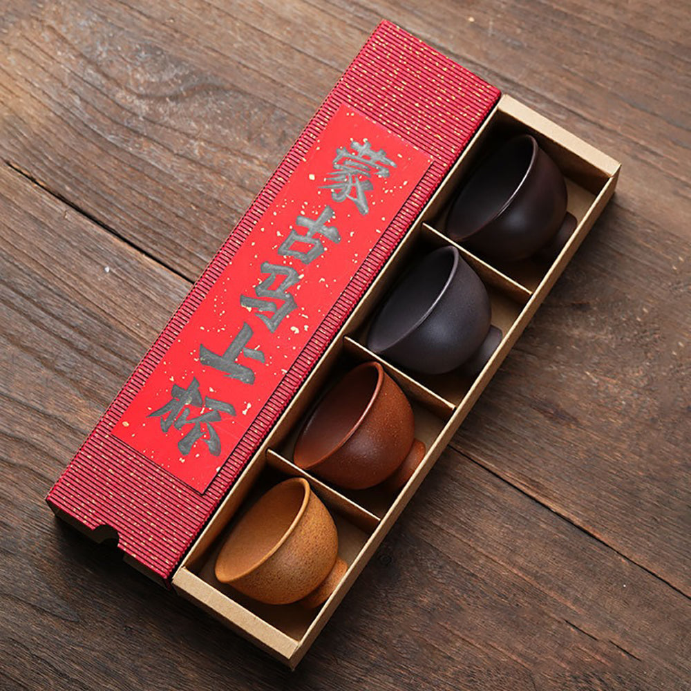 Purple Clay Goblet Gongfu Tea Cup Set