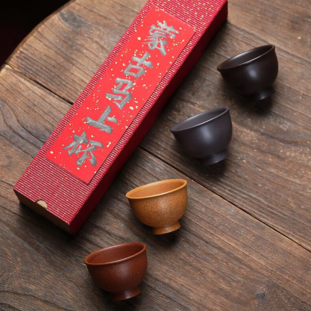 Purple Clay Goblet Gongfu Tea Cup Set