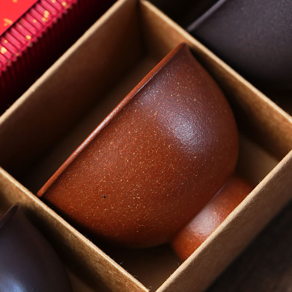 Purple Clay Goblet Gongfu Tea Cup Set