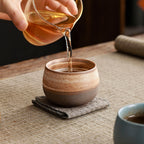 粗陶功夫茶杯套装