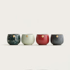 Ceramic Xi Character Gongfu Tea Cup Set