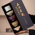 Ceramic Five Kiln Firing Gongfu Tea Cup Set