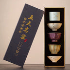 Ceramic Five Kiln Firing Gongfu Tea Cup Set