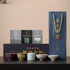 Ceramic Five Kiln Firing Gongfu Tea Cup Set
