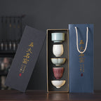 Five Kiln Firing Ceramic Gongfu Tea Cup Set