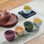 Ceramic Five Kiln Gongfu Tea Cup Set