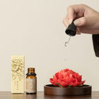 Yixing Purple Clay Tea Set With Peony Incense Holder