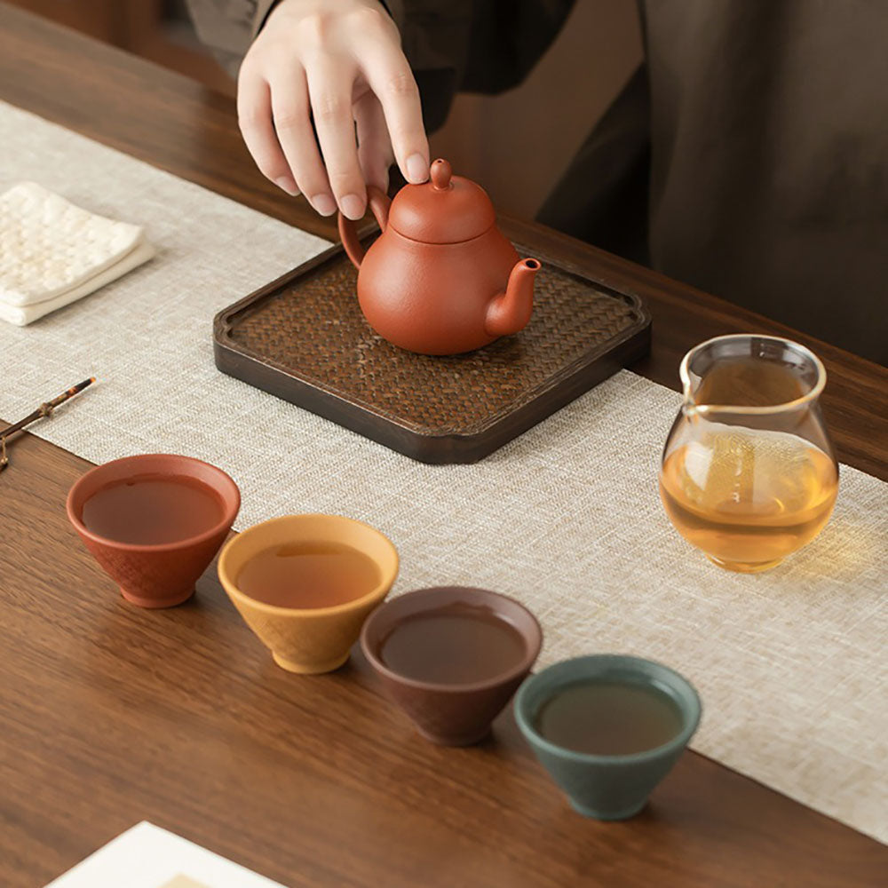 Yixing Purple Clay Four Seasons Tea Set