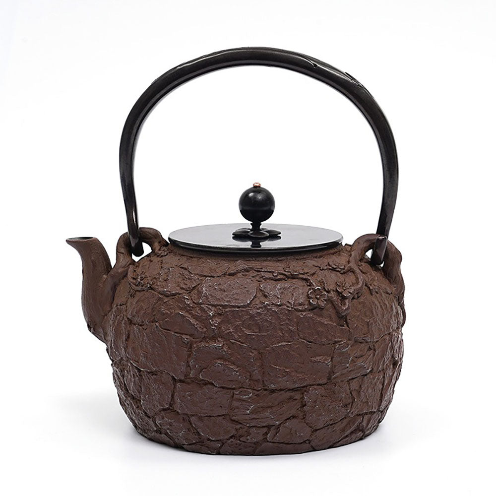 Japanese Stone Texture Cast Iron Teapot