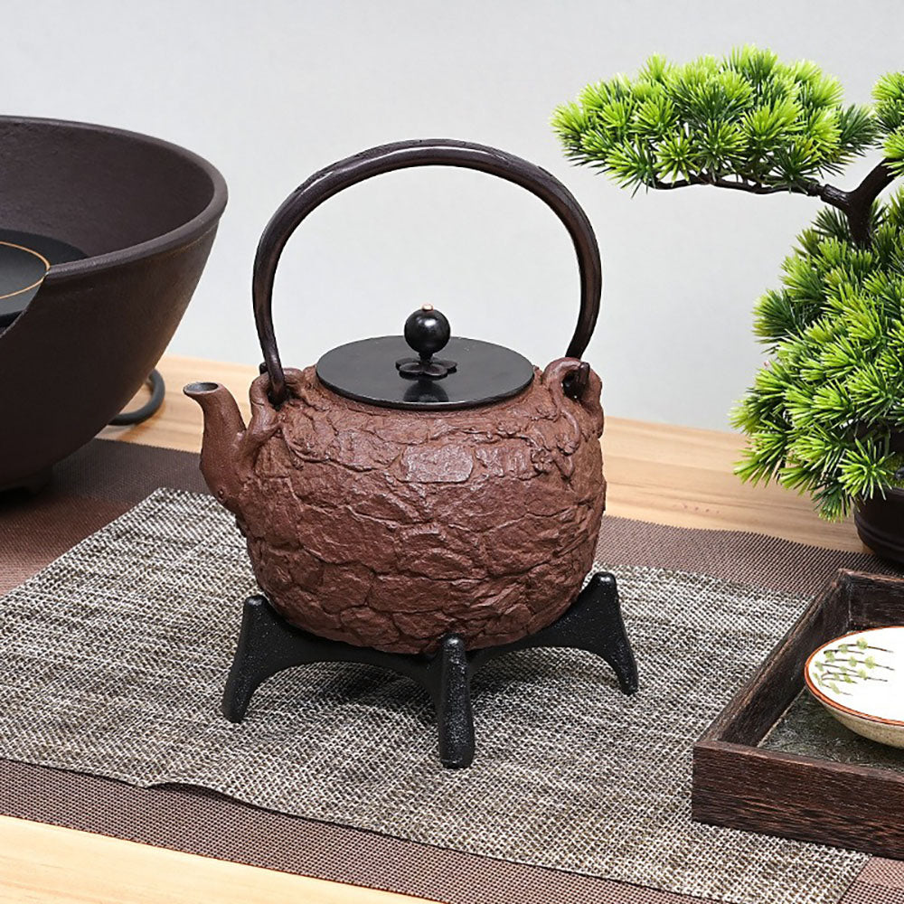 Japanese Stone Texture Cast Iron Teapot