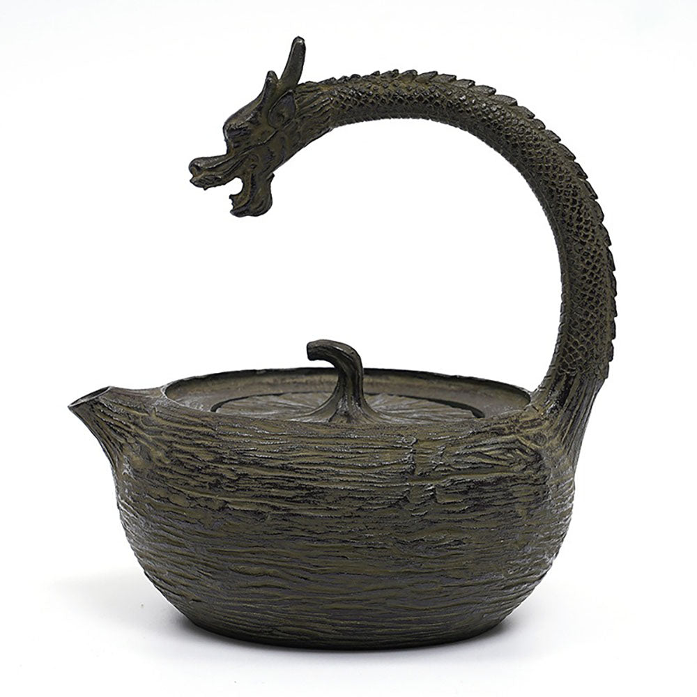 Japanese Dragon Handle Cast Iron Teapot