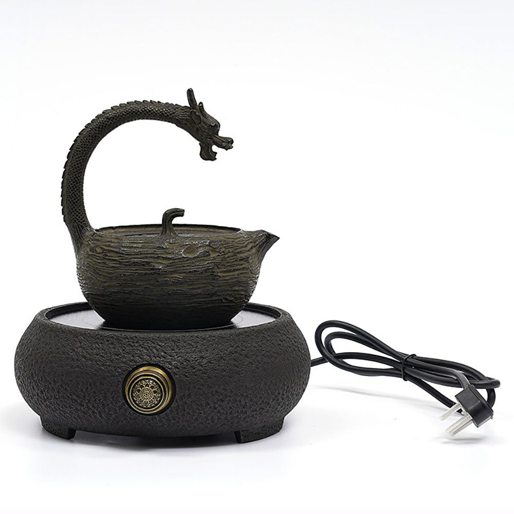 Japanese Dragon Handle Cast Iron Teapot