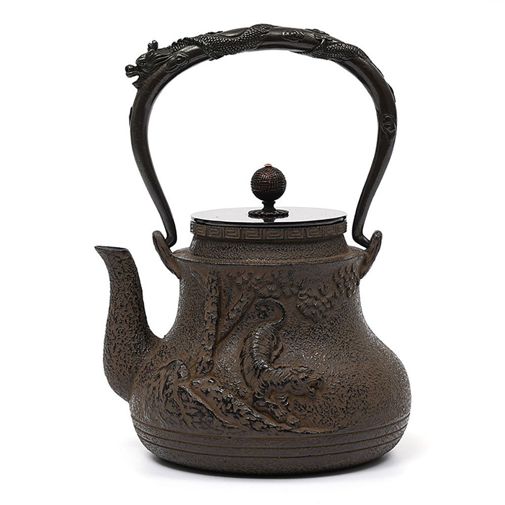 Japanese Tiger Roar Cast Iron Teapot