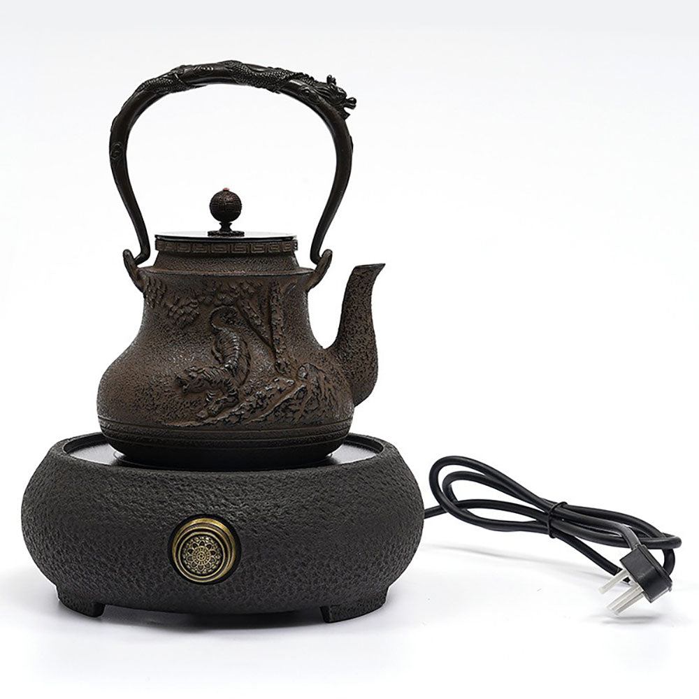 Japanese Tiger Roar Cast Iron Teapot