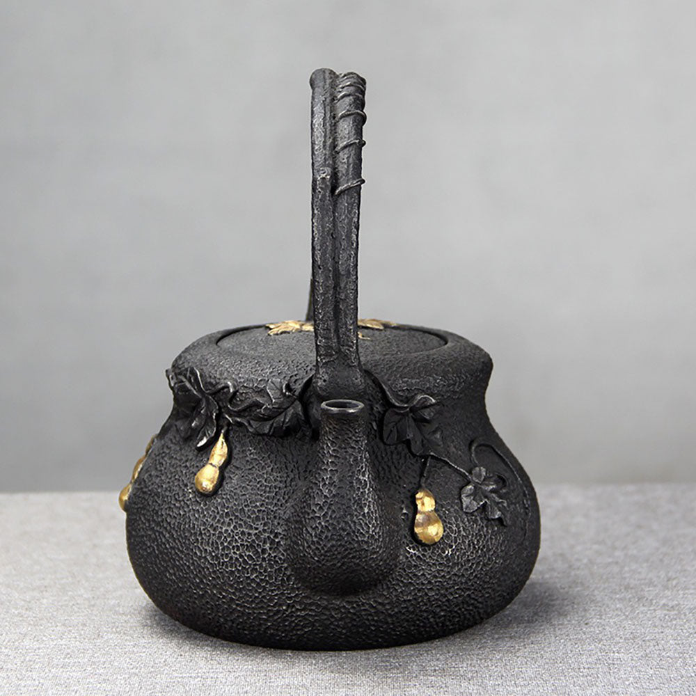 Japanese Gourd Cast Iron Teapot