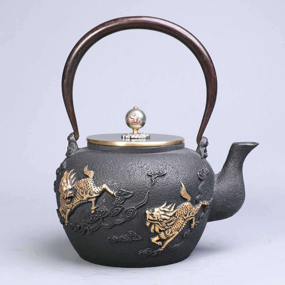 Japanese Qilin Cast Iron Teapot