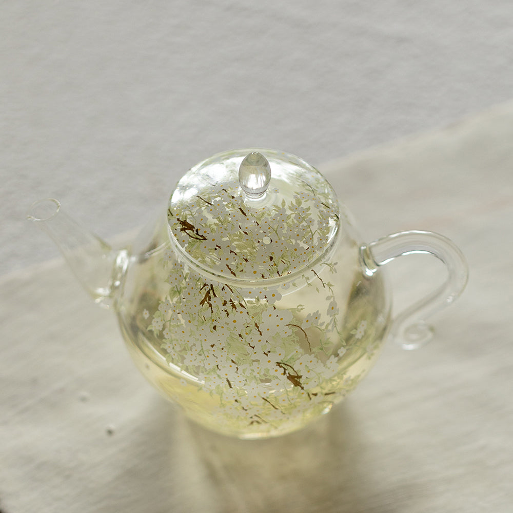 春梨花耐热玻璃茶壶