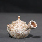 Japanese White Pottery Side-Handled Teapot