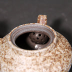 Japanese White Pottery Side-Handled Teapot