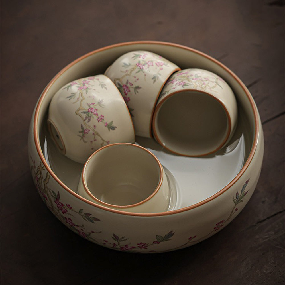 Ruyao Peach Blossom Chinese Tea Set