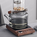 Ink Glass Tea Set With Induction Warmer