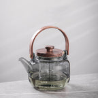 Ink Glass Tea Set With Induction Warmer