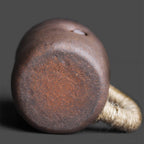 Japanese Coarse Pottery Zen Cup With Lid
