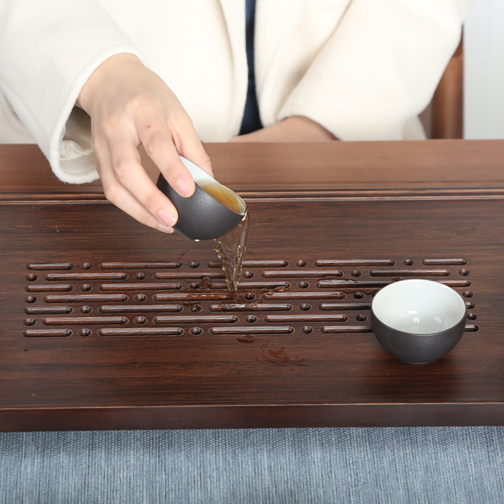 楠竹镂空功夫茶盘