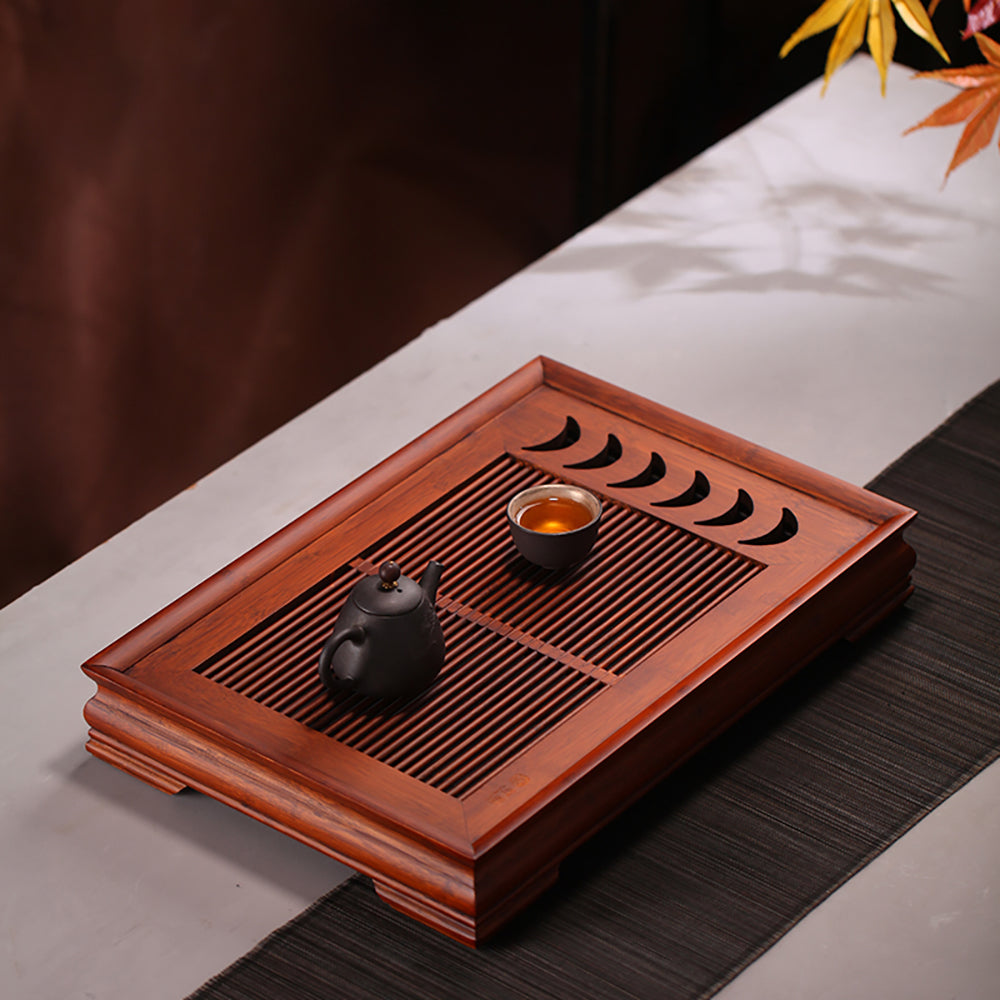钩月竹茶盘