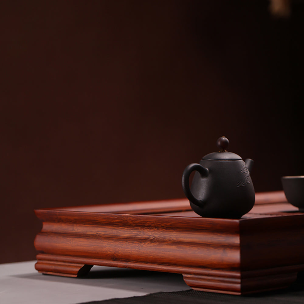 钩月竹茶盘