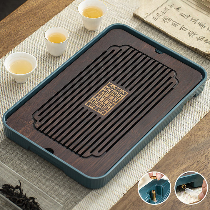 中式竹制功夫茶盘