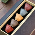 Five Color Purple Clay Cowherd Flower Kung Fu Tea Cup (Set of 5)