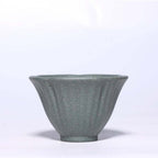 Five Color Purple Clay Cowherd Flower Kung Fu Tea Cup (Set of 5)